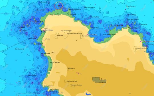 Un aperçu de la zone de pêche autour du cap de la Hague