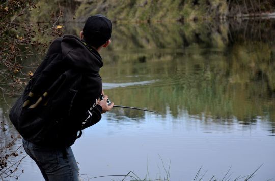 En combat avec un beau poisson