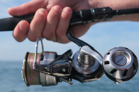 Le moulinet équilibre la canne