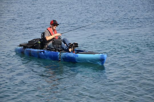 Pêcher en kayak les plages de sable