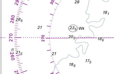 Sur les cartes marines vous pourrez identifier et localiser les épaves sur votre secteur.