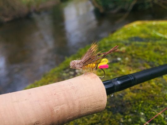 Le Dave's hopper de ma fabrication qui fait souvent craquer les belles truites! 