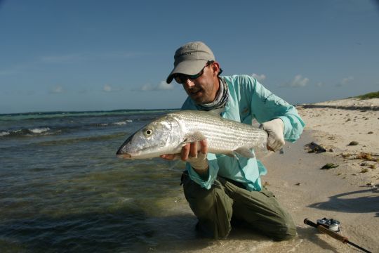 Mon précédent record avec ce bonefish de 9 lbs capturé en tailing