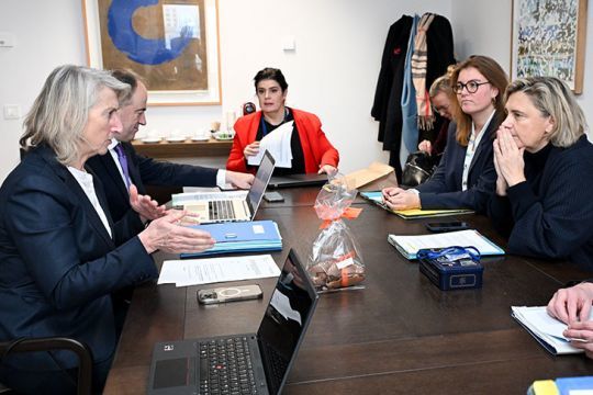 Catherine CHABAUD au Conseil des Ministres en décembre 2025 - Photo "European Union"