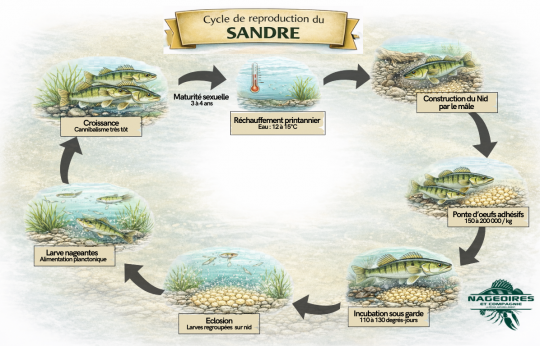 Un cycle complexe, fragile et très dépendant de la qualité de garde du mâle.