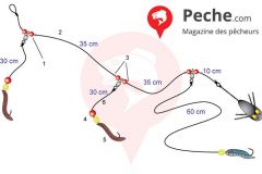 Gruppo a 3 pile su clipot per il merlano