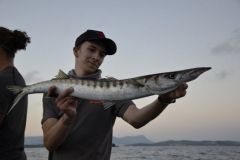 Pesca al barracuda in barca