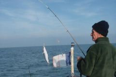 Pesca del merlano in inverno