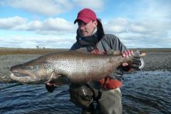 Una trota di mare di 11 chili che ho avuto il piacere di catturare
