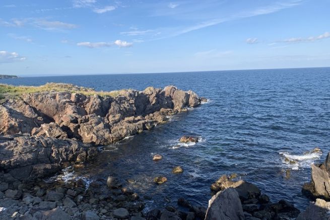 La penisola di Gasp, una regione del Quebec che si affaccia sull'Atlantico.