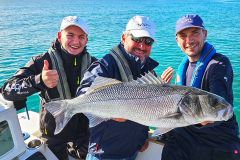 Bella spigola catturata al Grand Pavois Fishing 2024