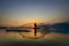 La pesca di una volta: la tecnica della pesca con la rete da passero