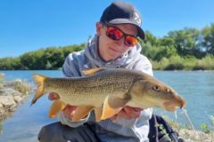 Pesca al barbo con il feeder