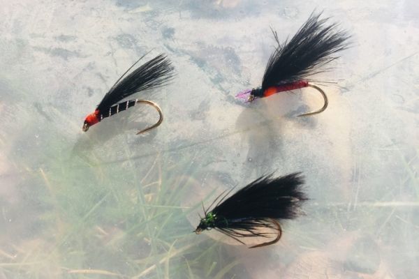 Mosche Cormorani Olografiche Rosse - 3 Pezzi - Kindale Fly Fishing Per Trota