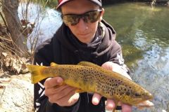 Pesca alla trota a fine stagione