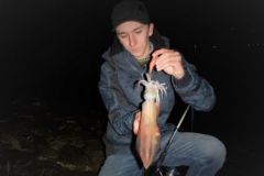Pesca notturna dei calamari