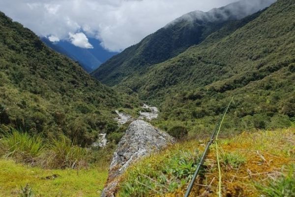 Pesca alla trota in Bolivia