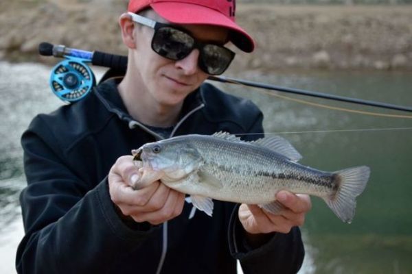Pesca al black bass con la mosca