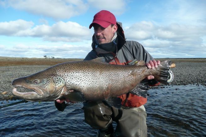 Una trota di mare di 11 chili che ho avuto il piacere di catturare