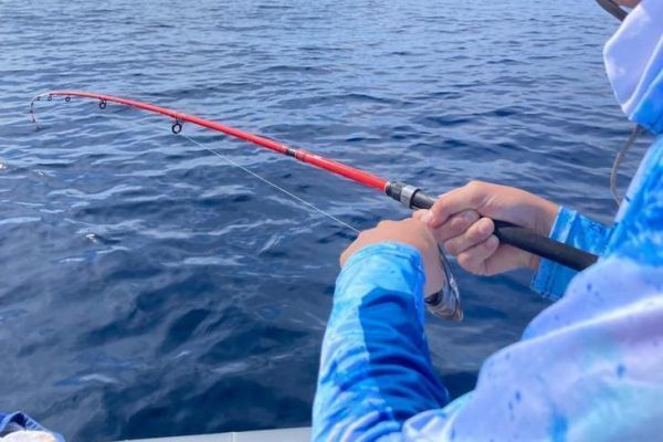 Pesca con l'amo fisso dalla barca